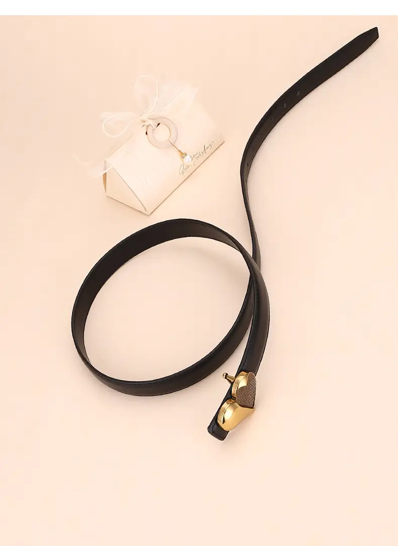 Women's Heart Decorative Leather Belt for Jeans — feature 22