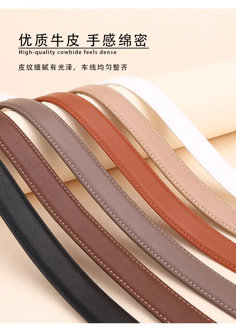 Women's Heart Decorative Leather Belt for Jeans — feature 7