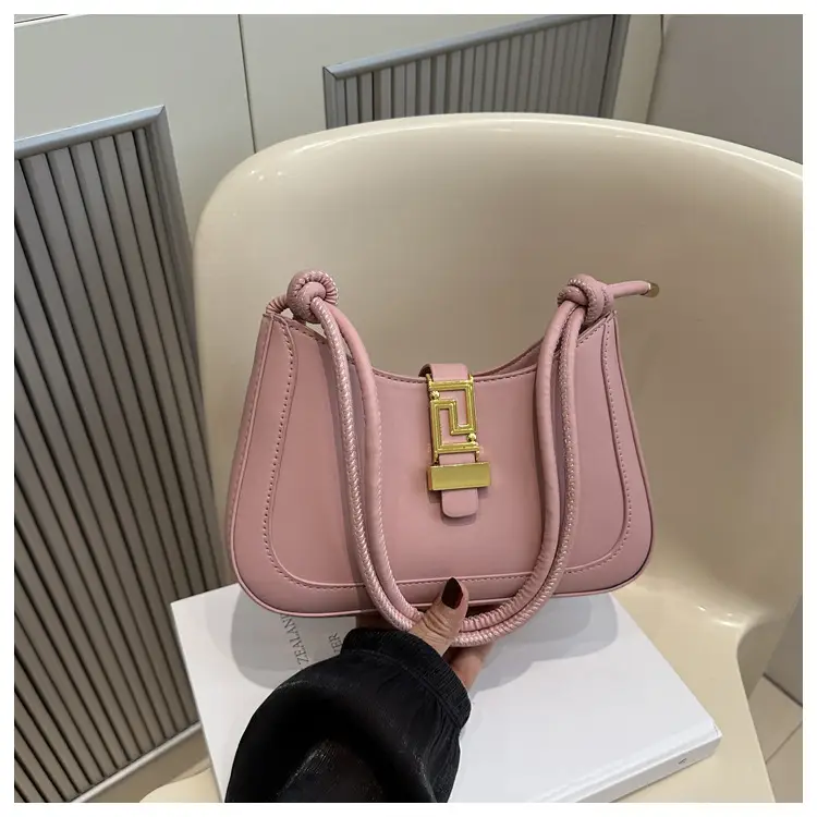 Black Gold Plated Shoulder Bag for Women 2024