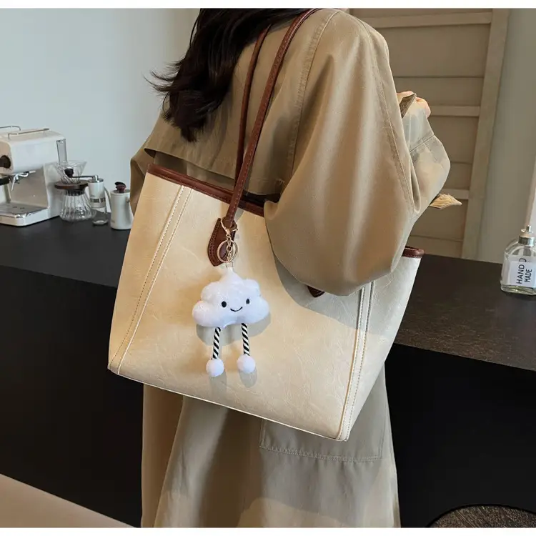 Women's Retro Chic Shoulder Bag with Cloud Charm — feature 20