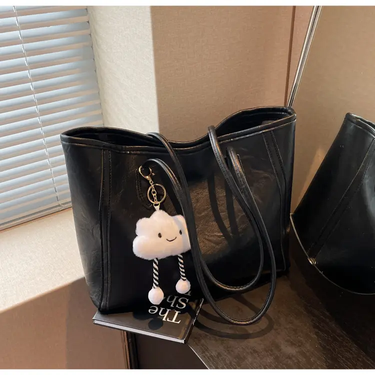 Women's Retro Chic Shoulder Bag with Cloud Charm — feature 25