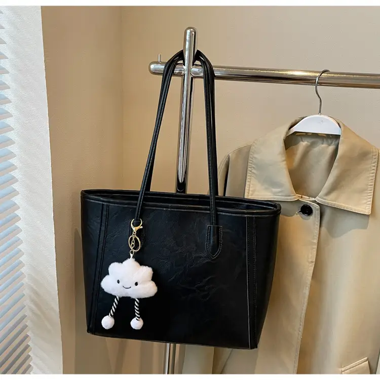 Women's Retro Chic Shoulder Bag with Cloud Charm — feature 26