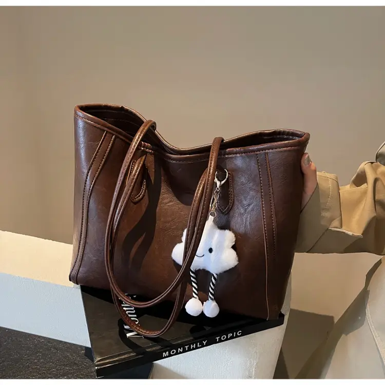 Women's Retro Chic Shoulder Bag with Cloud Charm — feature 27
