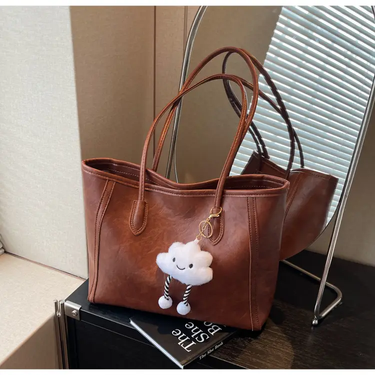 Women's Retro Chic Shoulder Bag with Cloud Charm — feature 31