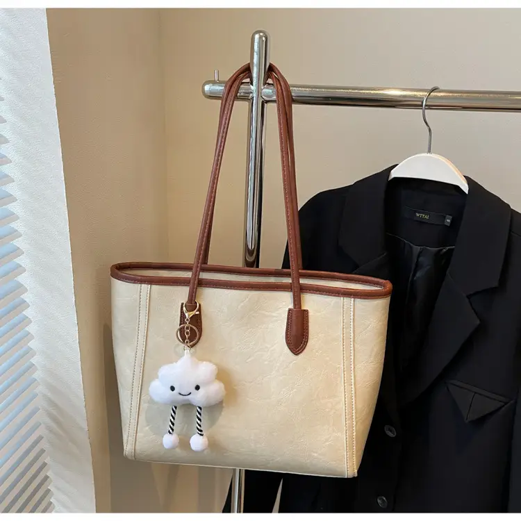 Women's Retro Chic Shoulder Bag with Cloud Charm — feature 35