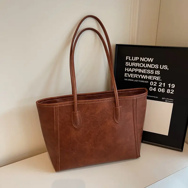 Women's Retro Chic Shoulder Bag with Cloud Charm - Image 7