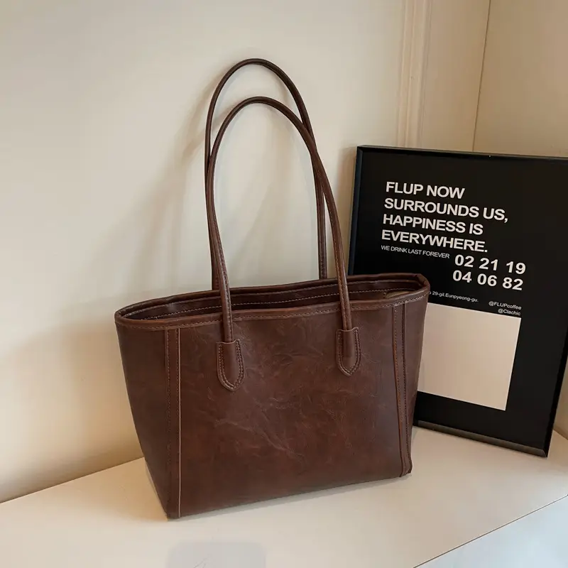 Women's Retro Chic Shoulder Bag with Cloud Charm - Image 8