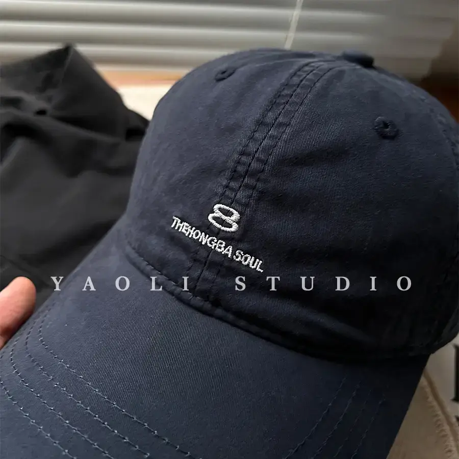 Women Red Embroidered Baseball Cap with Sunshade - Image 8