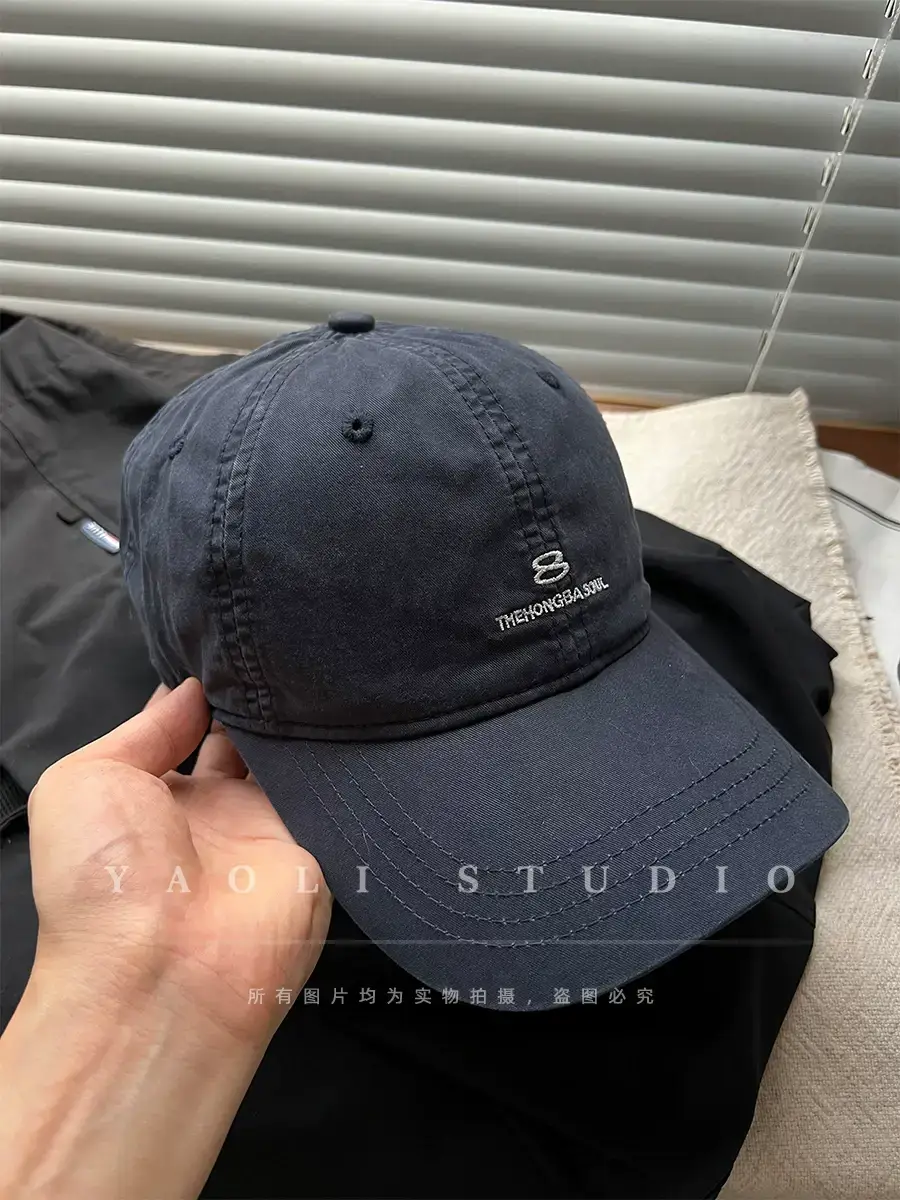 Women Red Embroidered Baseball Cap with Sunshade — feature 8