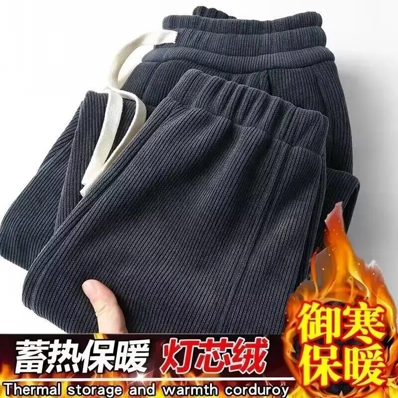 Men's Black Warmth Corduroy Work Pants - Image 6