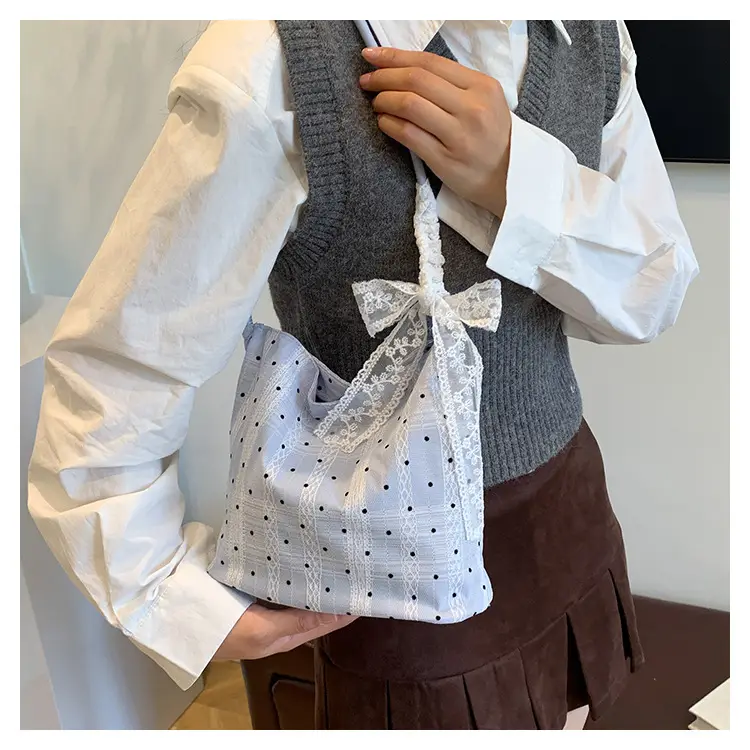Women's 2024 Shoulder Delicate Bag with Lace Trim — feature 15