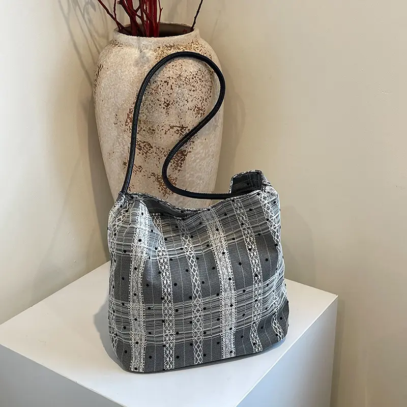 Women's 2024 Shoulder Delicate Bag with Lace Trim - Image 3
