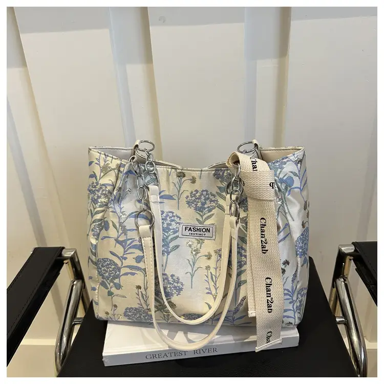 Women's Floral Print Tote Bag Large Capacity Shoulder Bag — feature 9