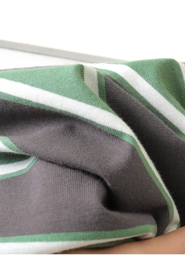 Green Striped Long Sleeve T-Shirt for Boys Spring Autumn 2026 — feature 27
