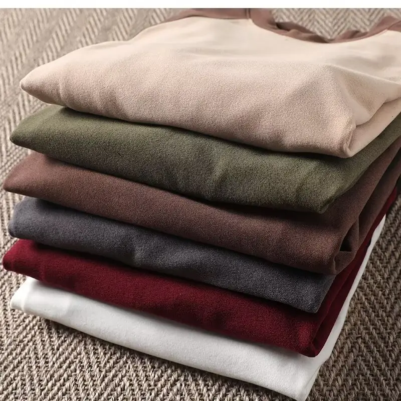 Men's Fleece Long Sleeve T-Shirt Multi Color Winter - Image 9