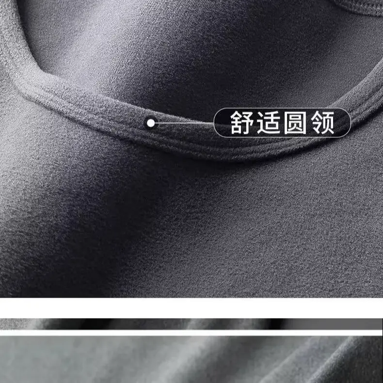 Men's Black Velvet Thermal T-Shirt Long Sleeve — feature 11