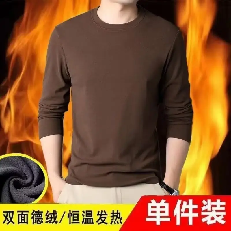 Men's Black Velvet Thermal T-Shirt Long Sleeve — feature 14