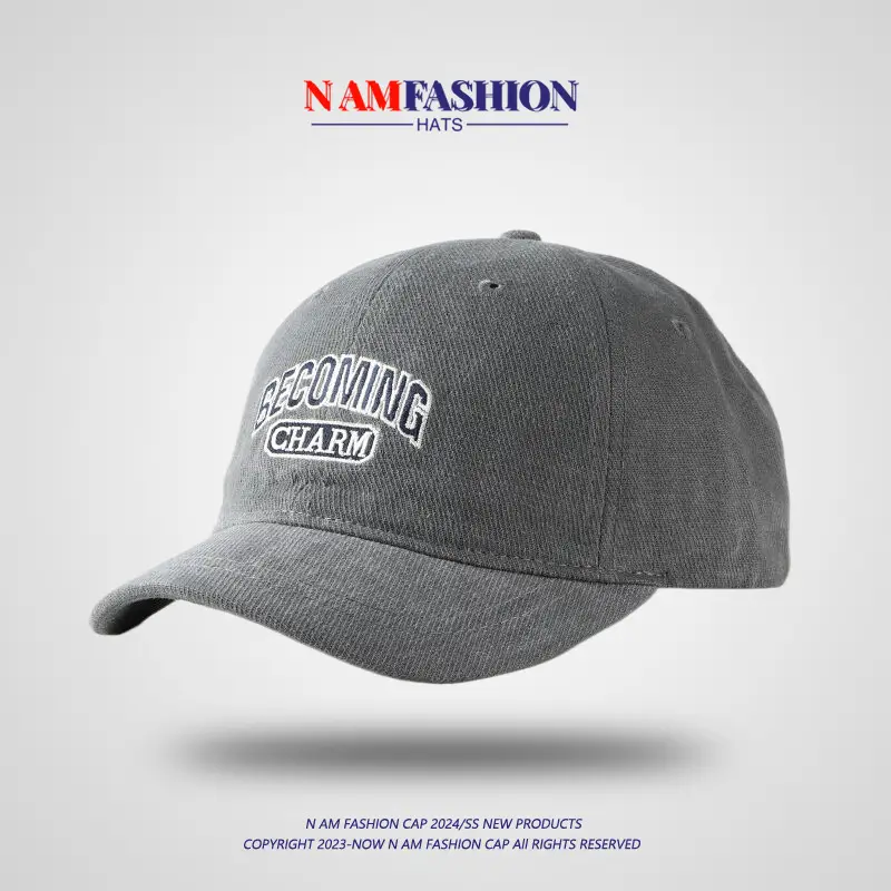 Purple Baseball Cap Women Retro Lettered Outdoor Streetwear - Image 4