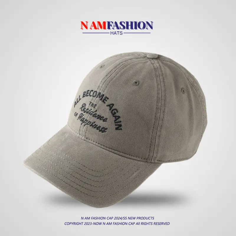 Maroon Cotton Baseball Cap for Men Women Summer — feature 14