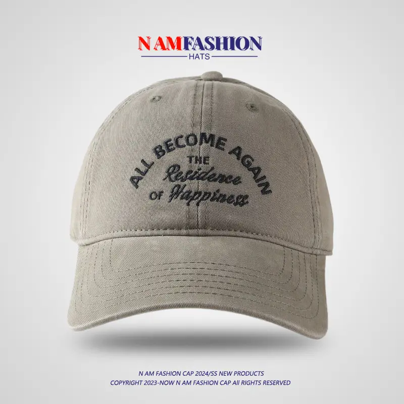 Maroon Cotton Baseball Cap for Men Women Summer — feature 15