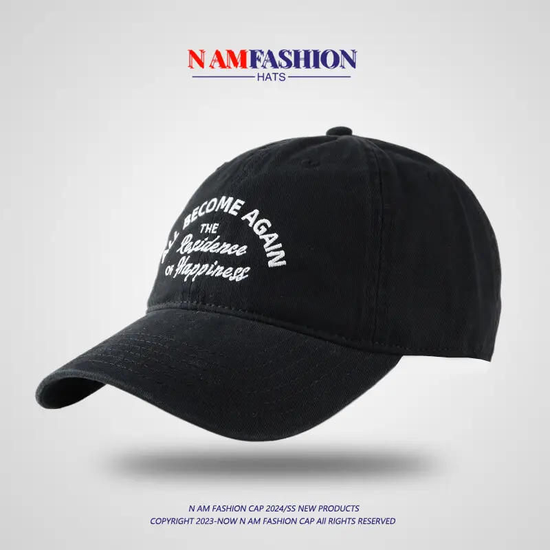 Maroon Cotton Baseball Cap for Men Women Summer - Image 2
