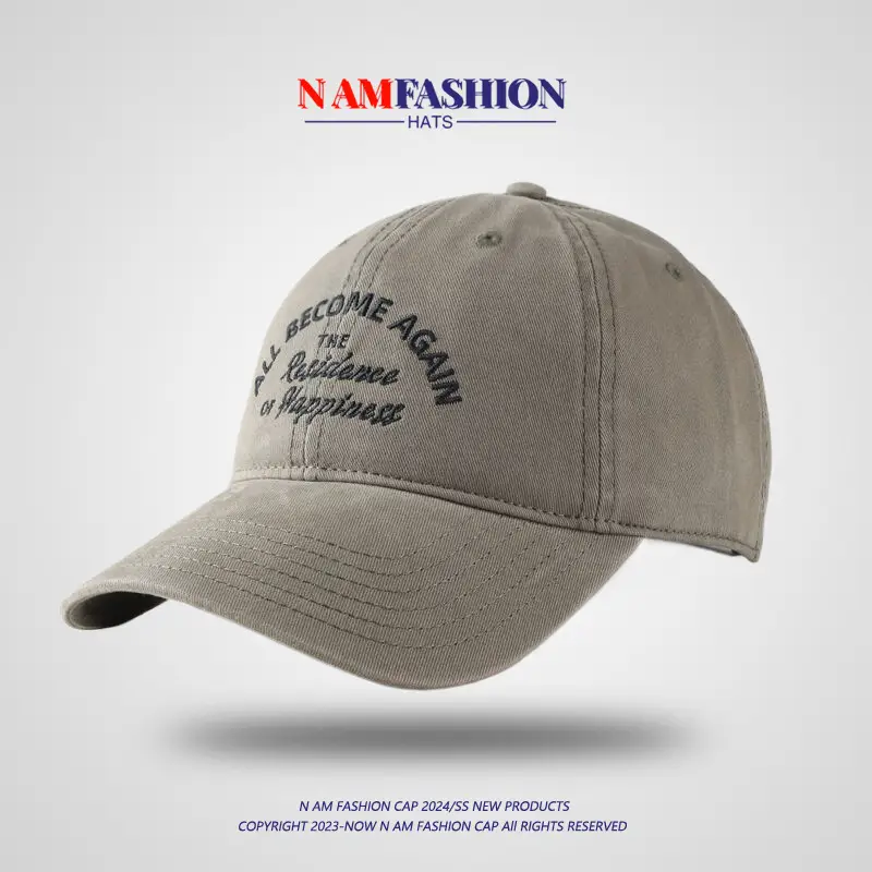 Maroon Cotton Baseball Cap for Men Women Summer - Image 4