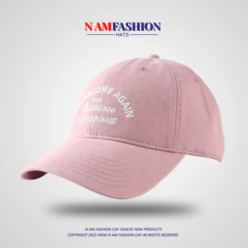 Maroon Cotton Baseball Cap for Men Women Summer - Image 6