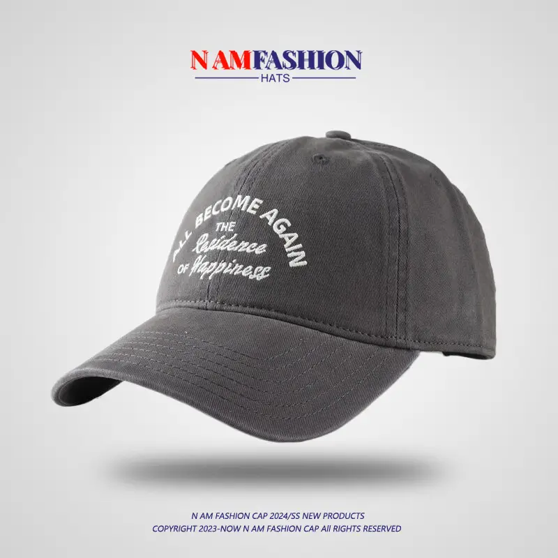 Maroon Cotton Baseball Cap for Men Women Summer - Image 8