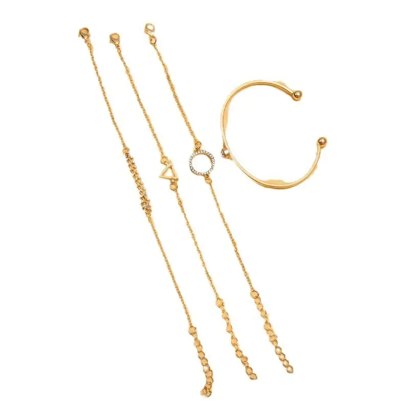 European & American Cross-Border Love Knotted Bracelet Set