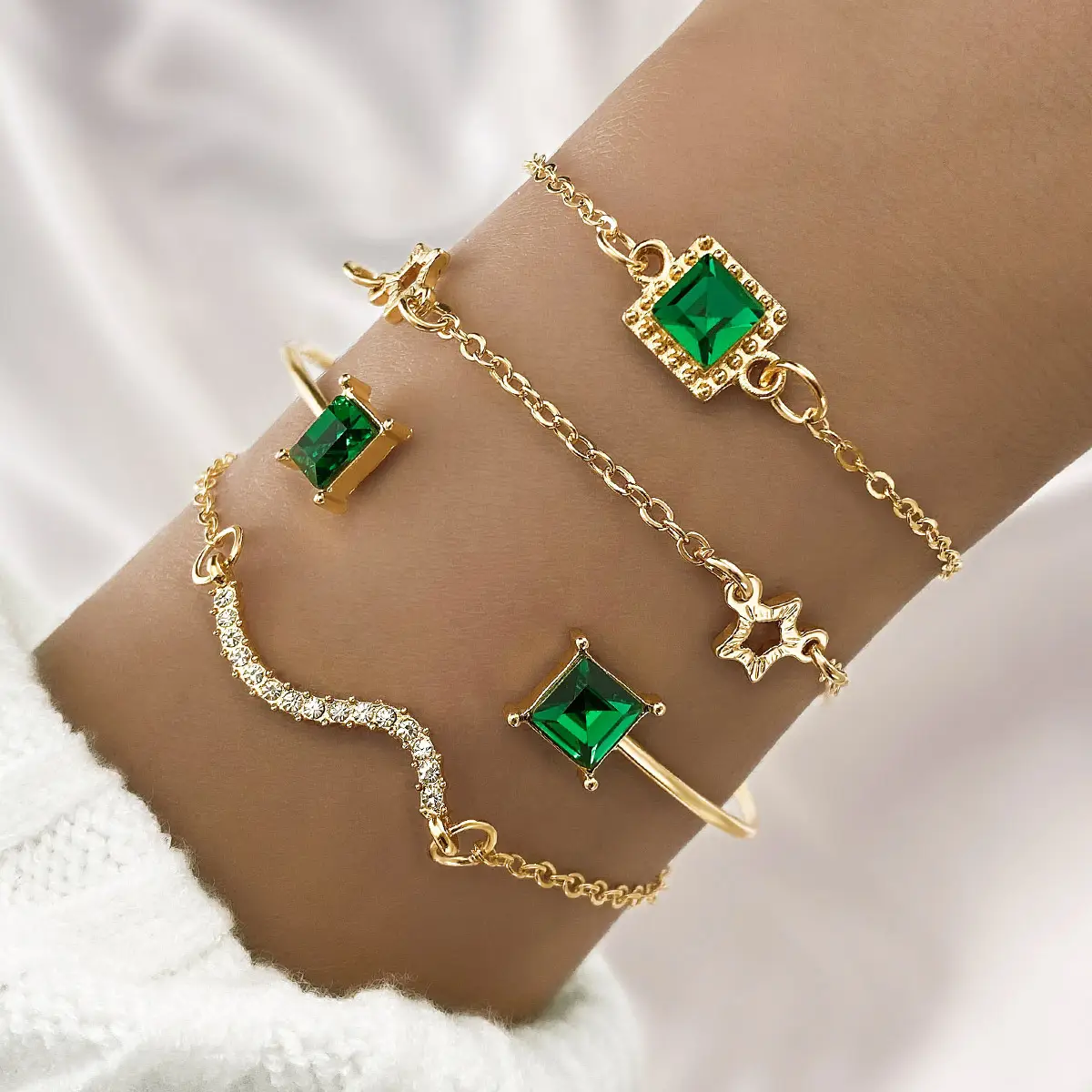 European & American Cross-Border Love Knotted Bracelet Set — feature 11