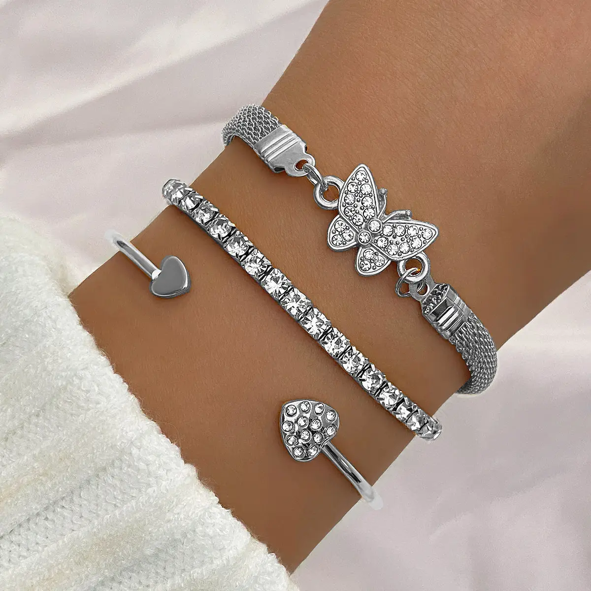 European & American Cross-Border Love Knotted Bracelet Set — feature 5