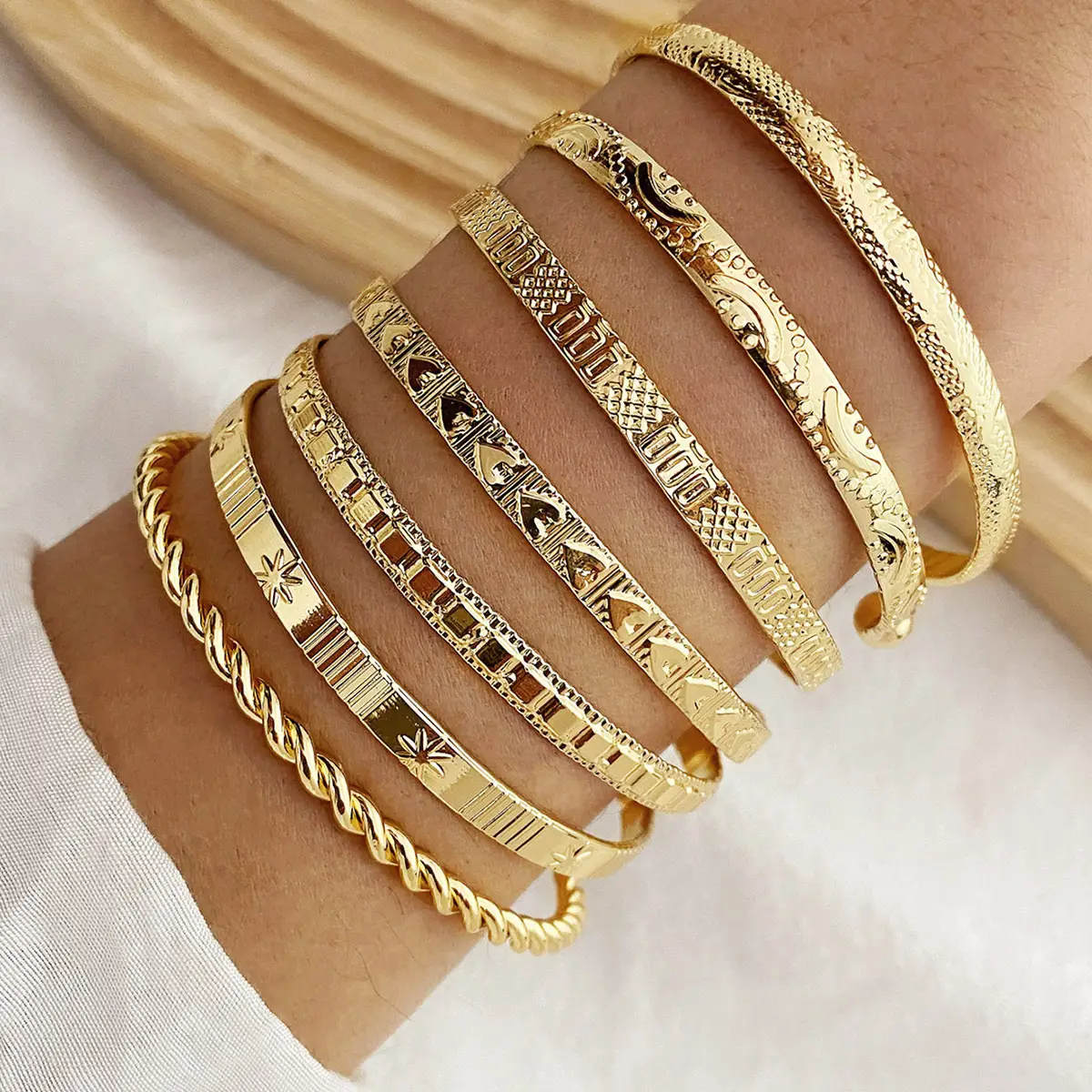 European & American Cross-Border Love Knotted Bracelet Set