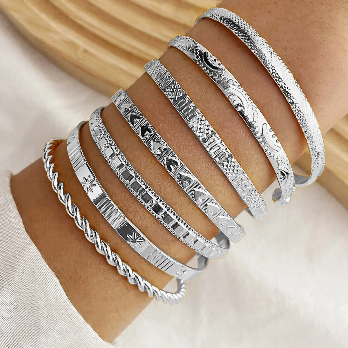 European & American Cross-Border Love Knotted Bracelet Set