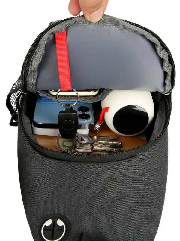 Men's Crossbody Bag with Tropical Print Shoulder Crossbody