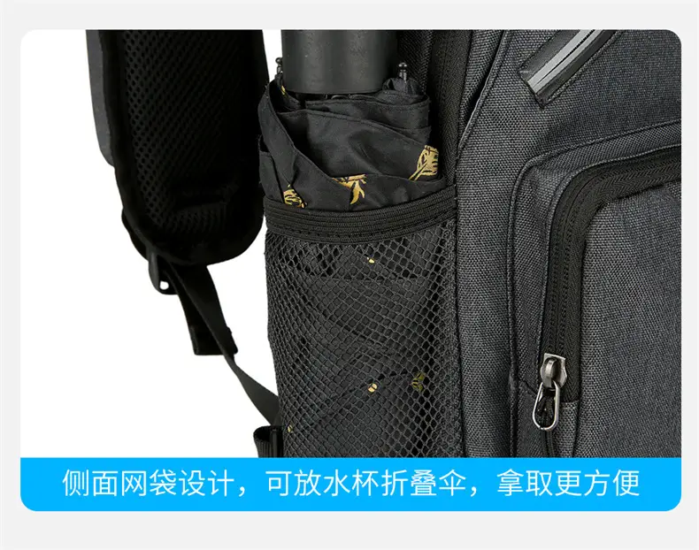 Men's Crossbody Bag with Tropical Print Shoulder Crossbody — feature 10