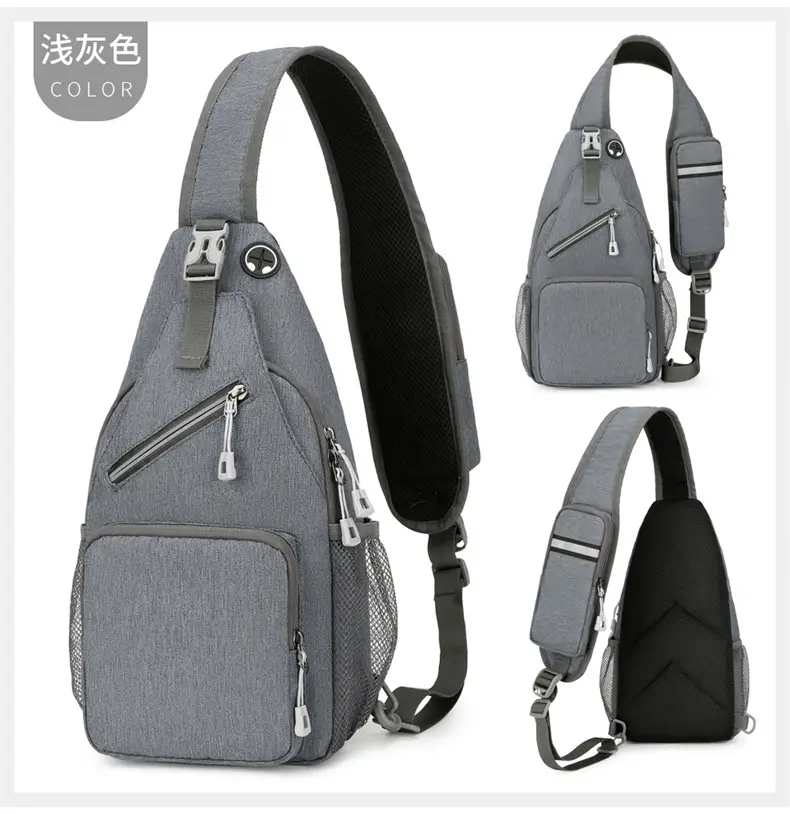 Men's Crossbody Bag with Tropical Print Shoulder Crossbody — feature 34