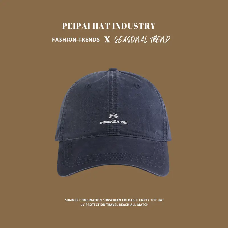Women's Navy Blue Peave Hat with Adjustable Strap — feature 8