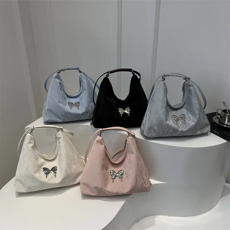 Blue Butterfly Crossbody Tote Bag for Women - Image 9