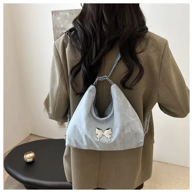Blue Butterfly Crossbody Tote Bag for Women — feature 12