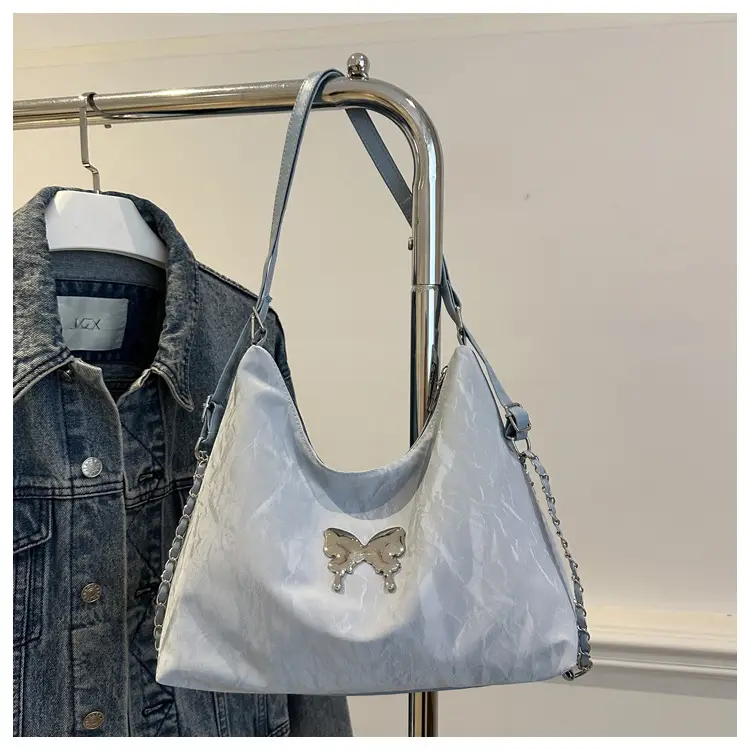 Blue Butterfly Crossbody Tote Bag for Women — feature 28