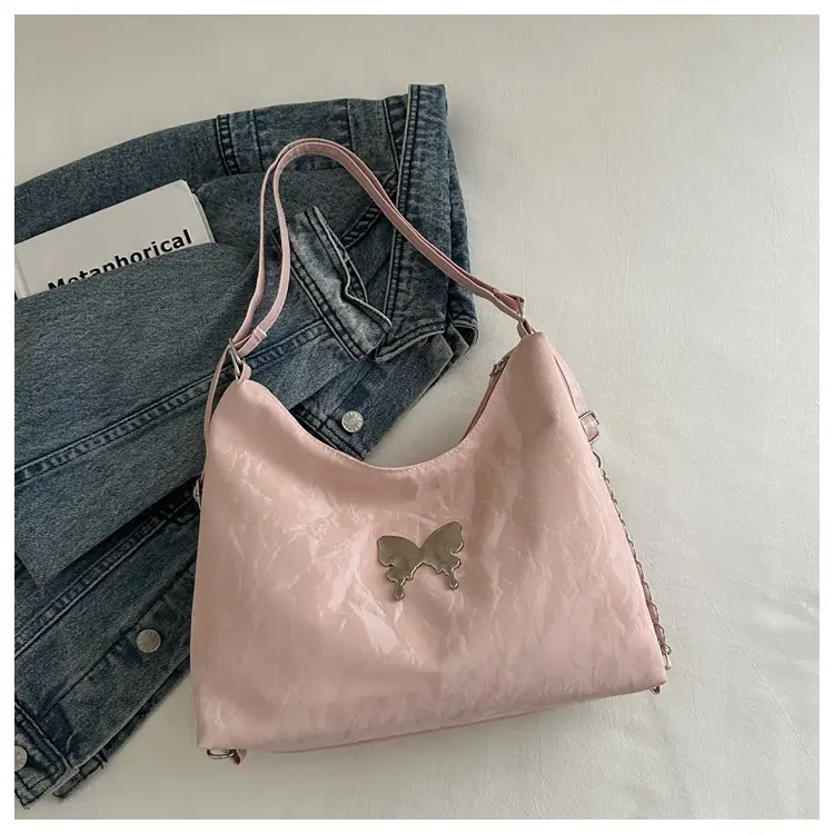 Blue Butterfly Crossbody Tote Bag for Women — feature 32
