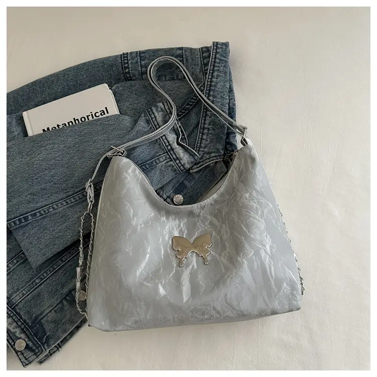 Blue Butterfly Crossbody Tote Bag for Women — feature 33