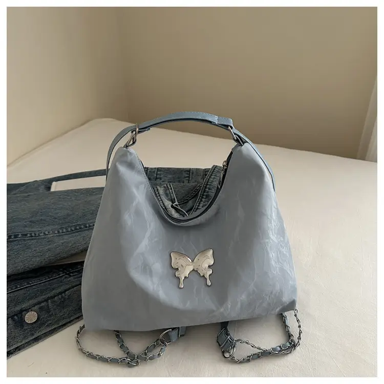 Blue Butterfly Crossbody Tote Bag for Women - Image 3