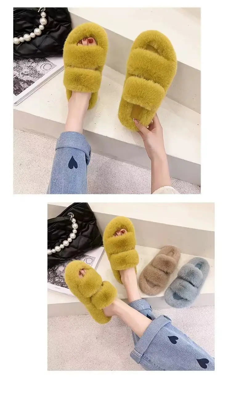 2024 New Style Fleece Lined Mao Slippers Black — feature 22