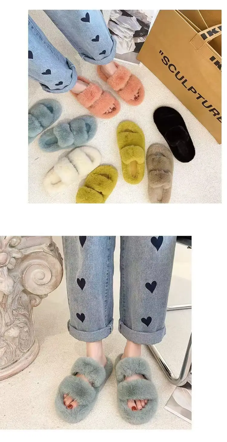 2024 New Style Fleece Lined Mao Slippers Black — feature 26