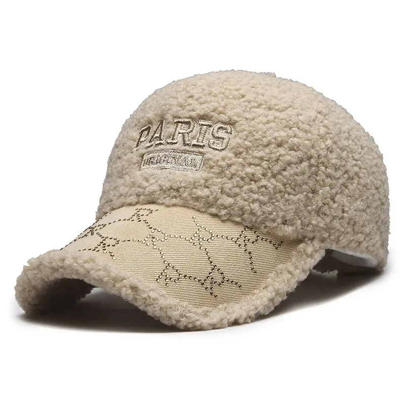 Winter Women's Embroidered Kimono Cap Warm Sunhat