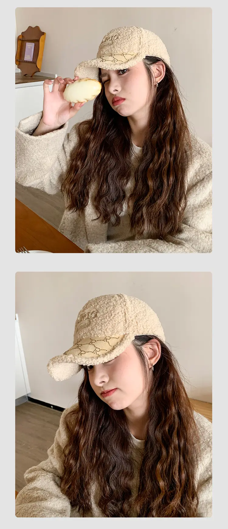 Winter Women's Embroidered Kimono Cap Warm Sunhat — feature 10