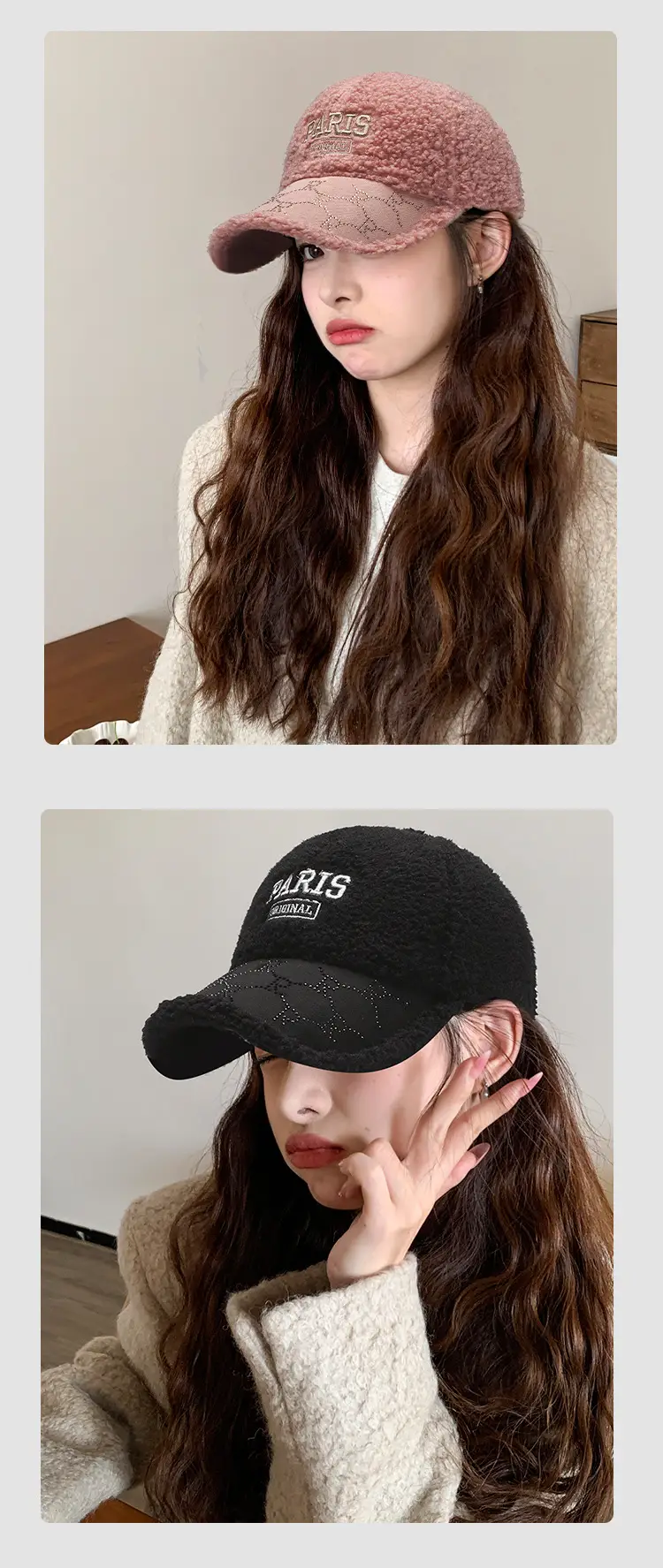 Winter Women's Embroidered Kimono Cap Warm Sunhat — feature 11