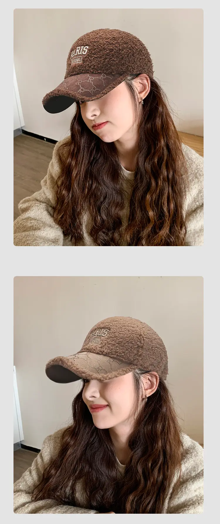 Winter Women's Embroidered Kimono Cap Warm Sunhat — feature 12
