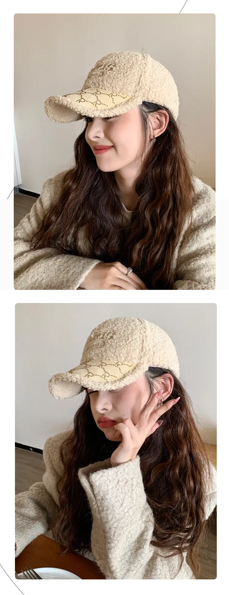 Winter Women's Embroidered Kimono Cap Warm Sunhat — feature 4